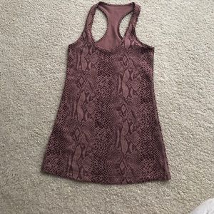 Lululemon Purple Snakeprint Top