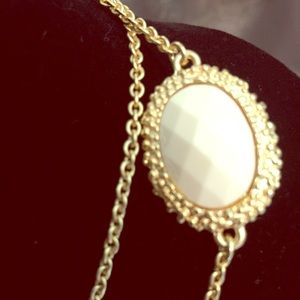 IN STOCK White and gold chain