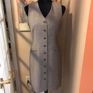 Ann Taylor Sleeveless Wool Jumper Dress Sz 4