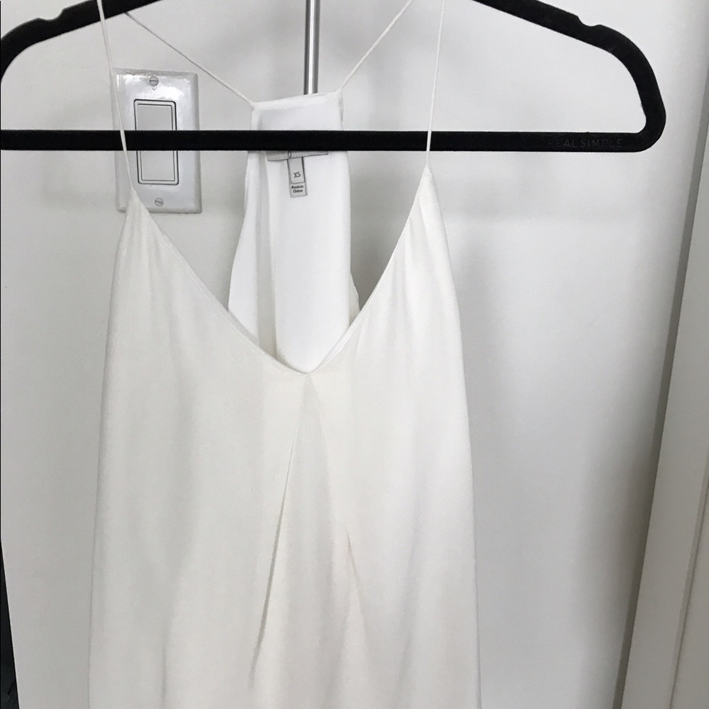 JOIE silk ivory white tank top