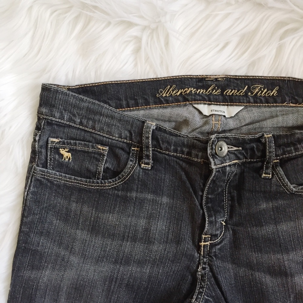 Abercrombie & Fitch Grey Wash Straight Jeans
