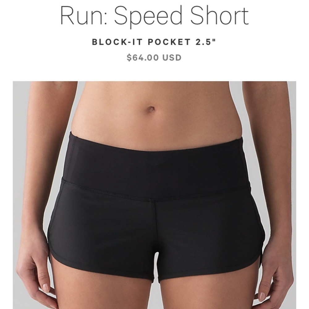 2 Pairs Run Speed Short Block It Pocket