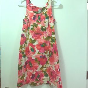 Pink Floral Anthropologie Size 00 Dress