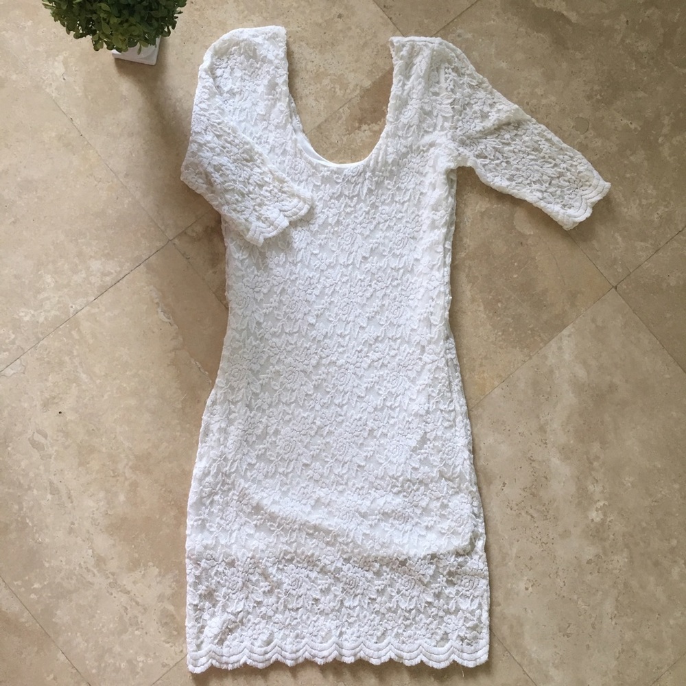 White lace Dress
