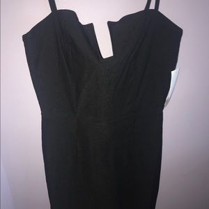 Simple Black Midi Dress