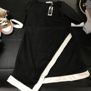 Black and white dress