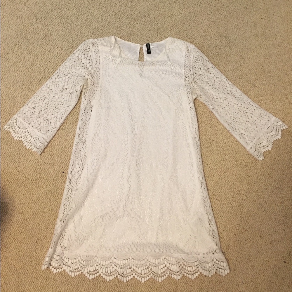 White lace dress