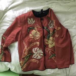 Indigo Moon Embroidered Jacket