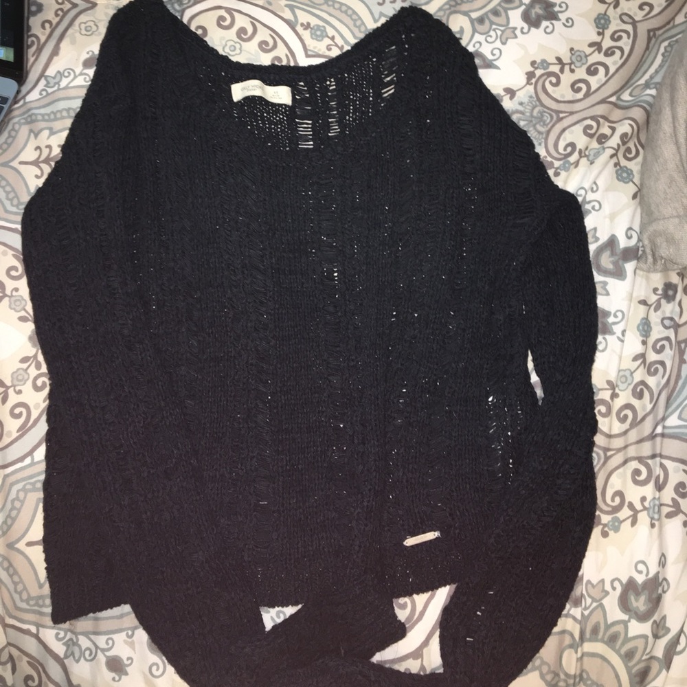 Dark blue knit sweater