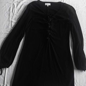 Kendall & Kylie lace up black dress