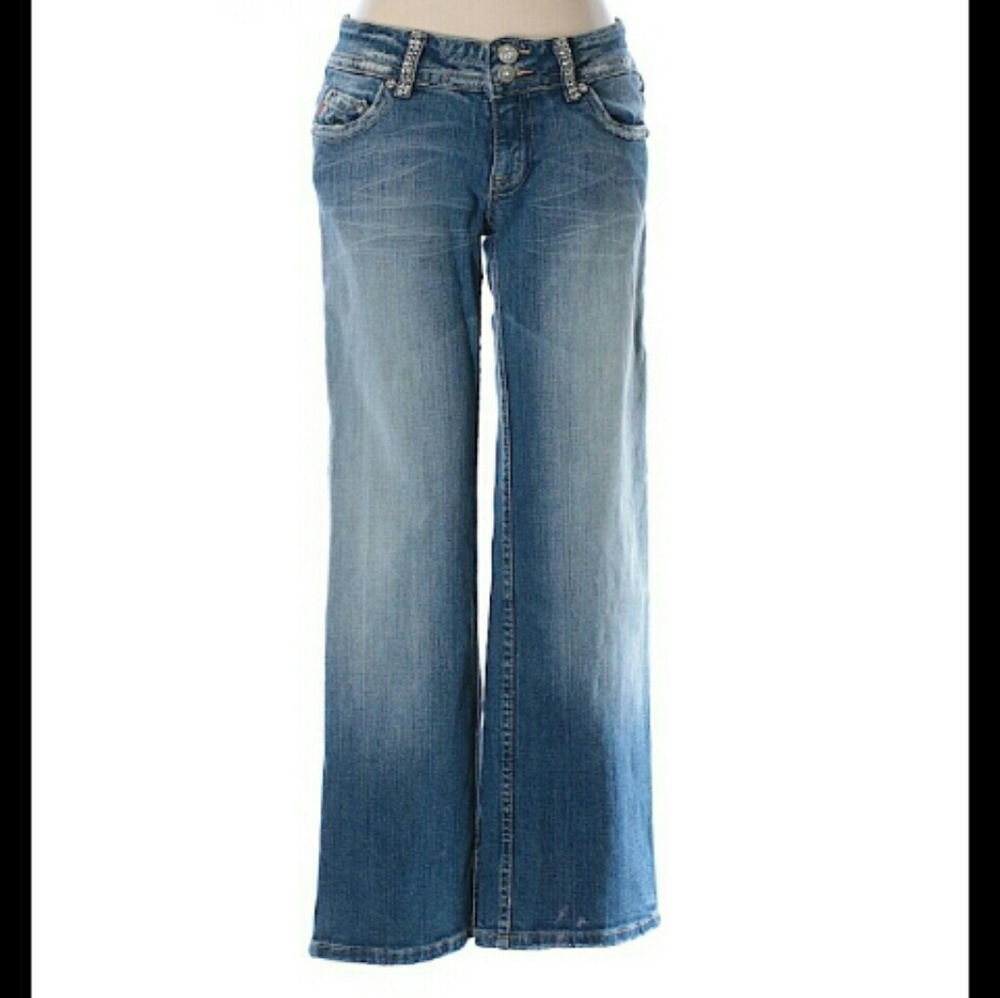 Miss Me Rhinestones and Camo Jeans in Windsor