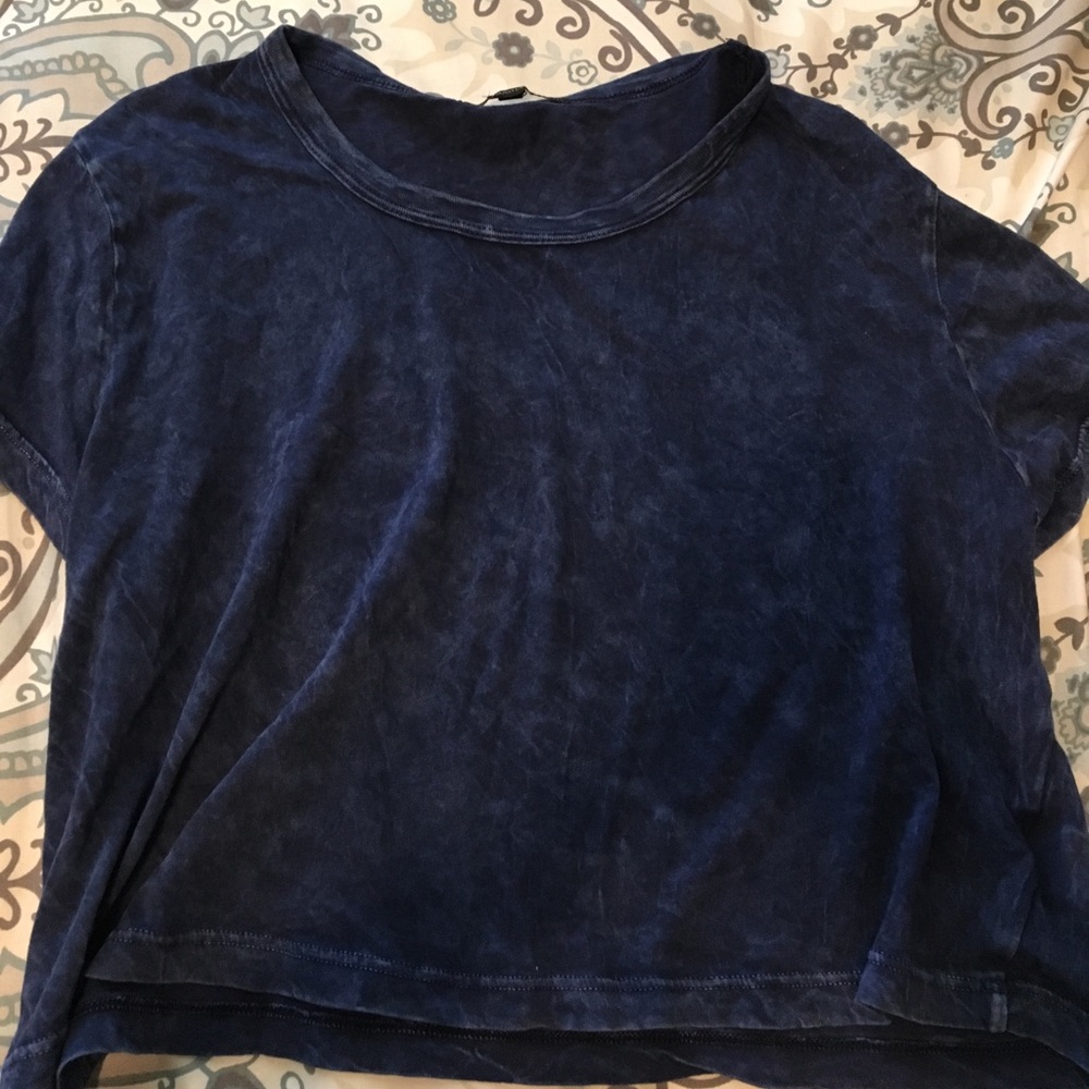 Blue crop top
