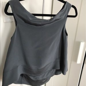 Tibi Silk Top off the shoulder