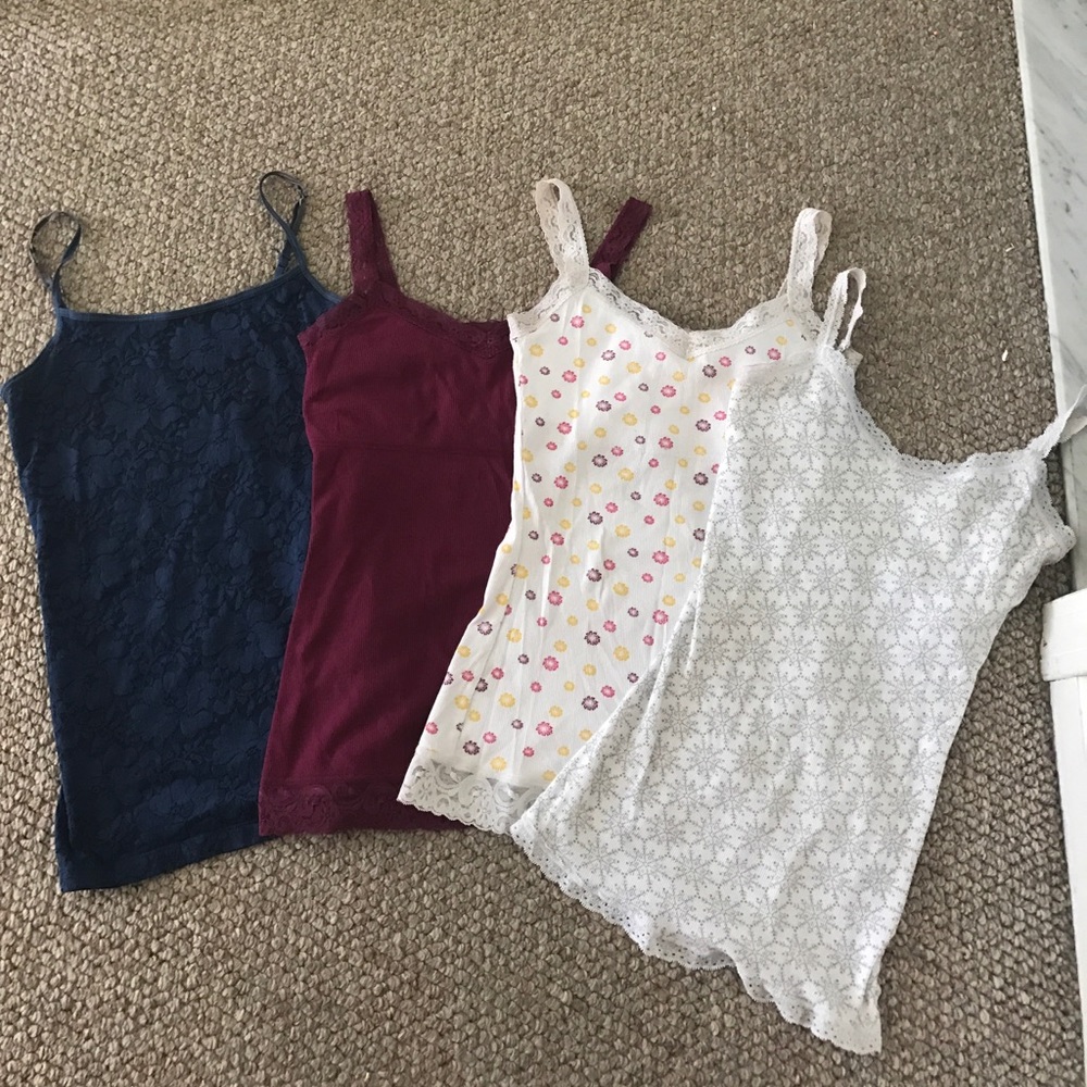 Four Lacey Camis