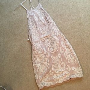 Tight fitting lace dress