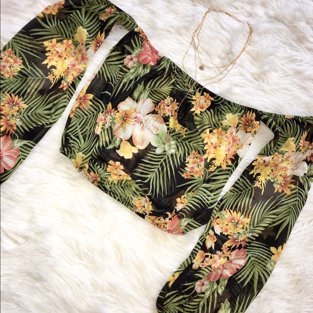 Floral crop top