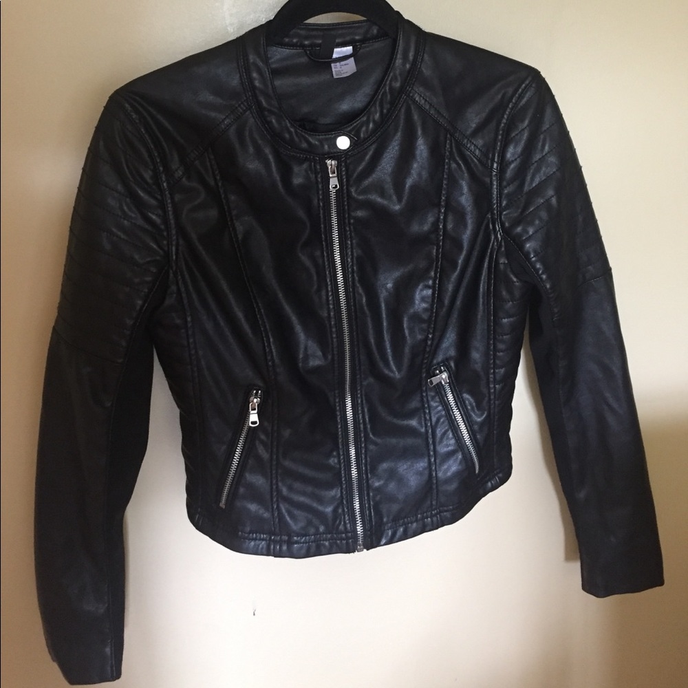 H&M Faux Leather Biker Moto Jacket