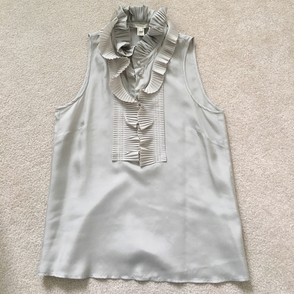 J.Crew Ruffle sleeveless top