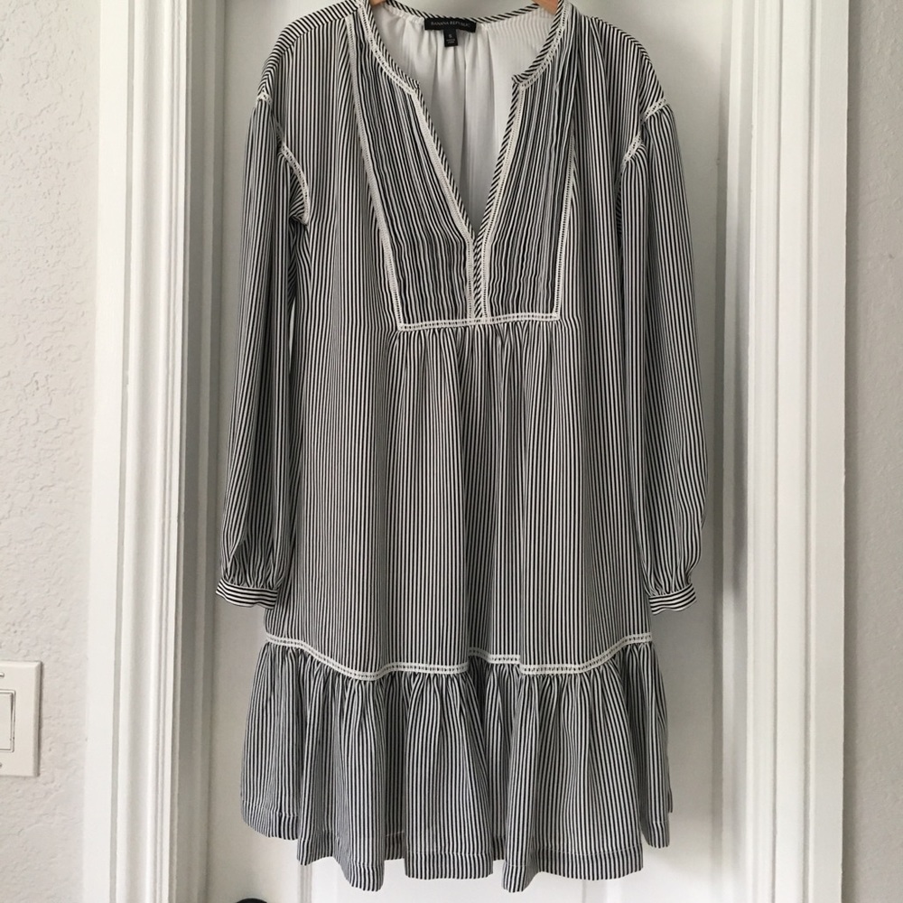Banana Republic blue and white stripe Dress S