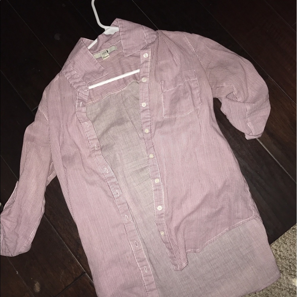 Striped thin cardigan