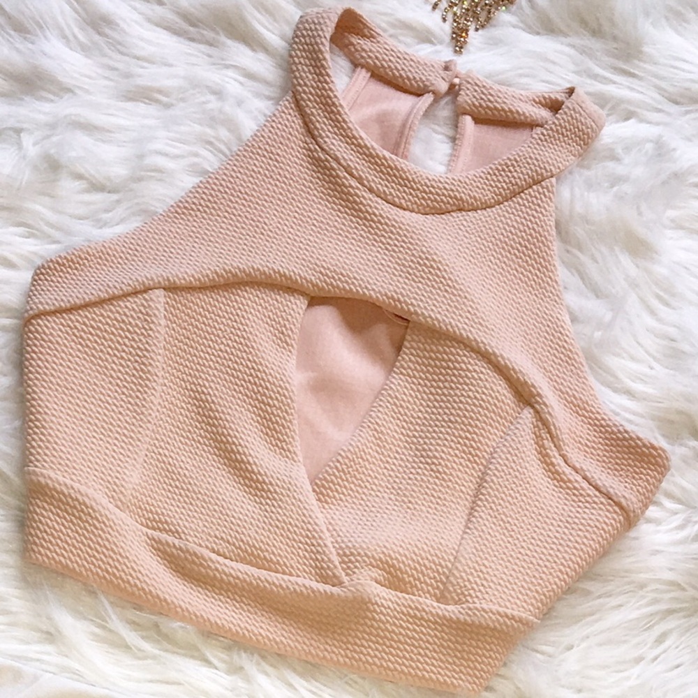 Cream crop top