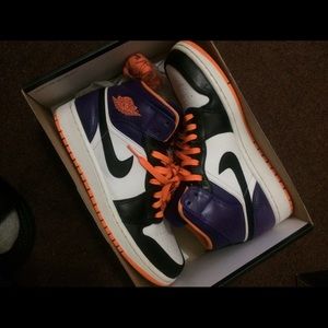 Air Jordan 1 MID 554724 117 Phoenix Sun 8-1/2