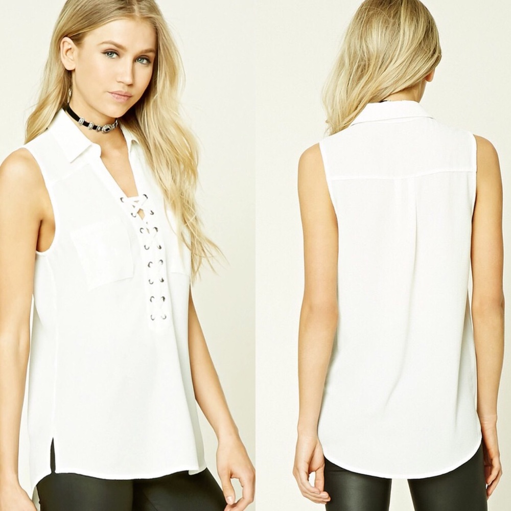 Forever 21 Crepe Sleeveless Top