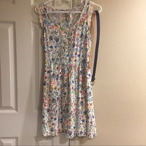 Lauren Conrad dress, w/ navy belt, size small