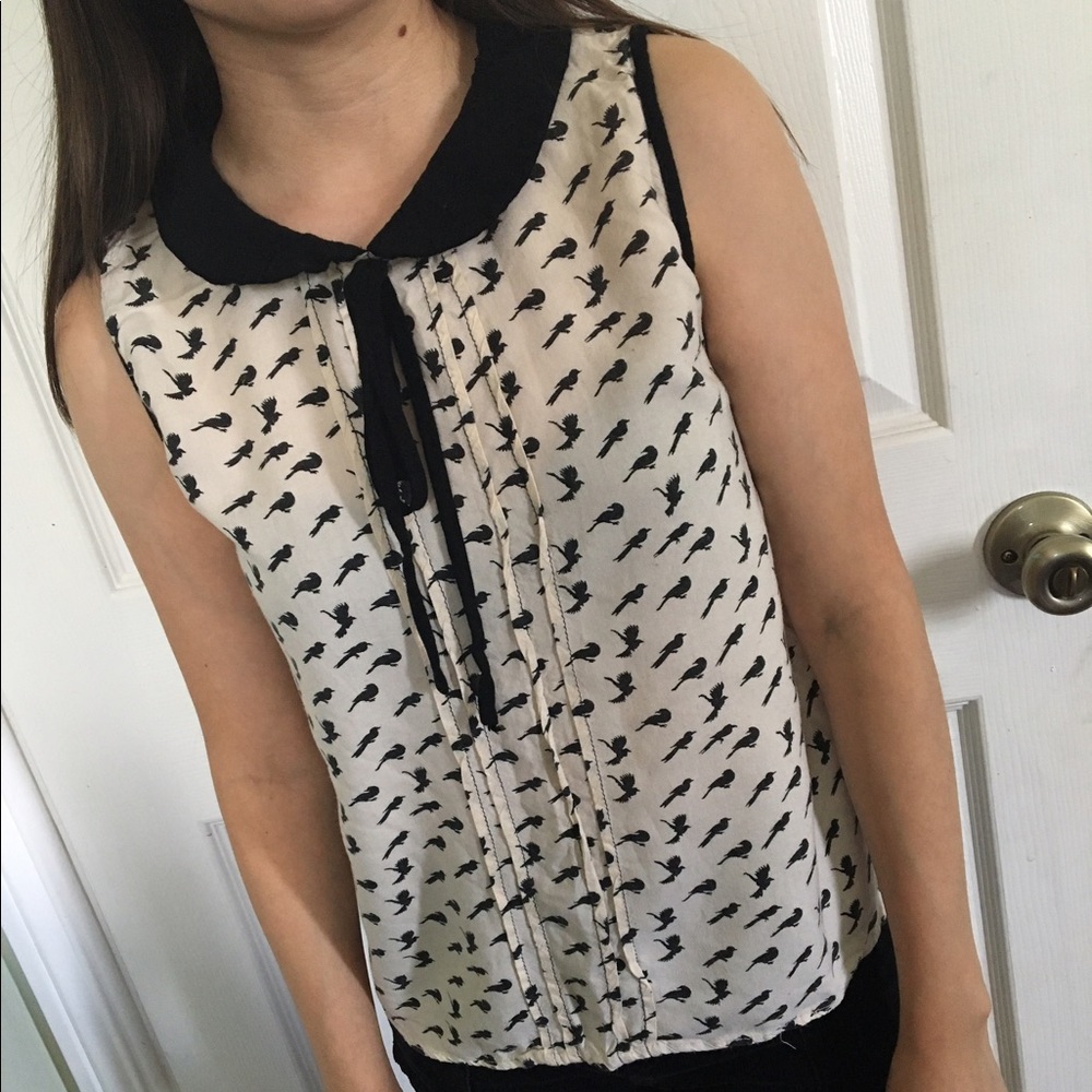 Peter Pan collared shirt