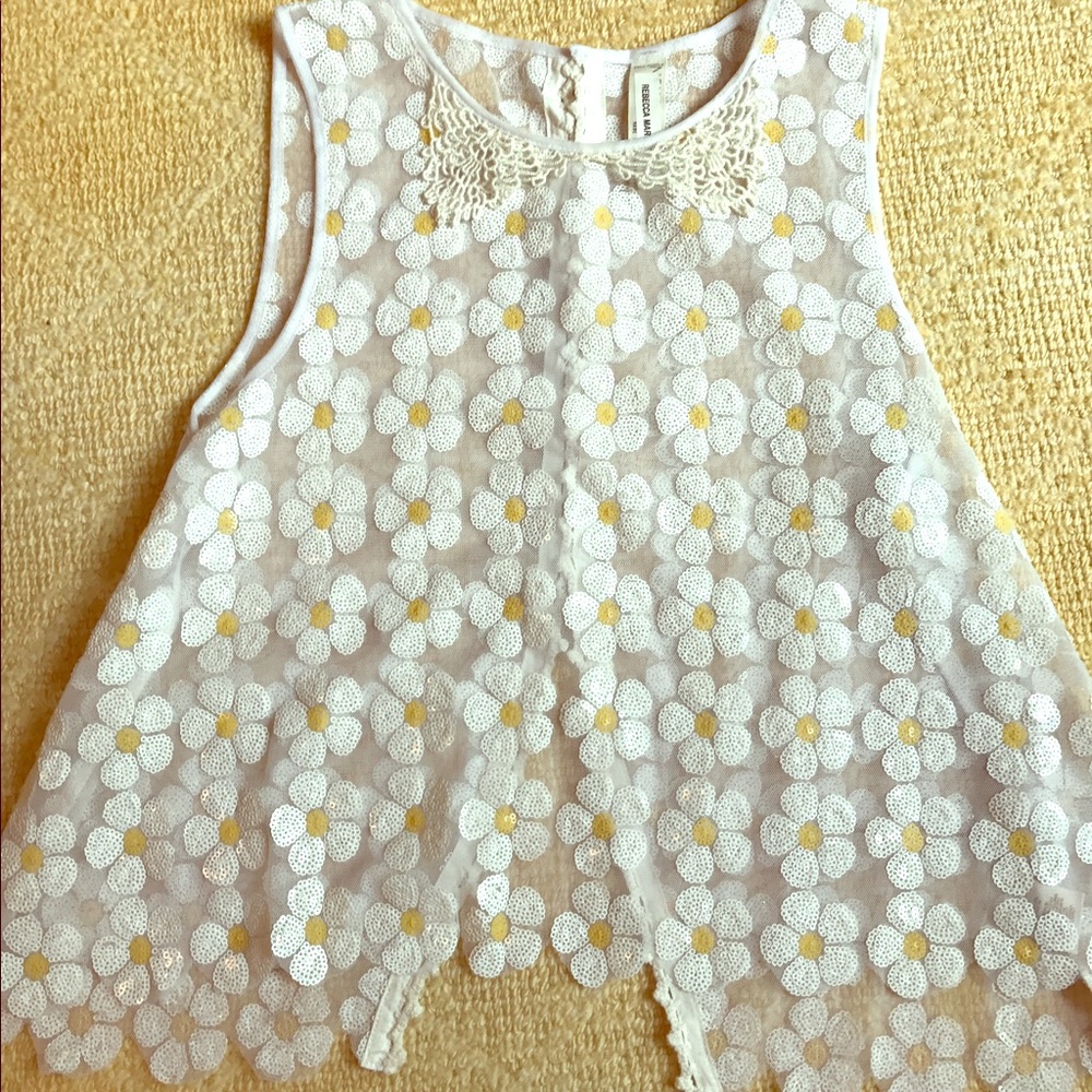 White free people tank top