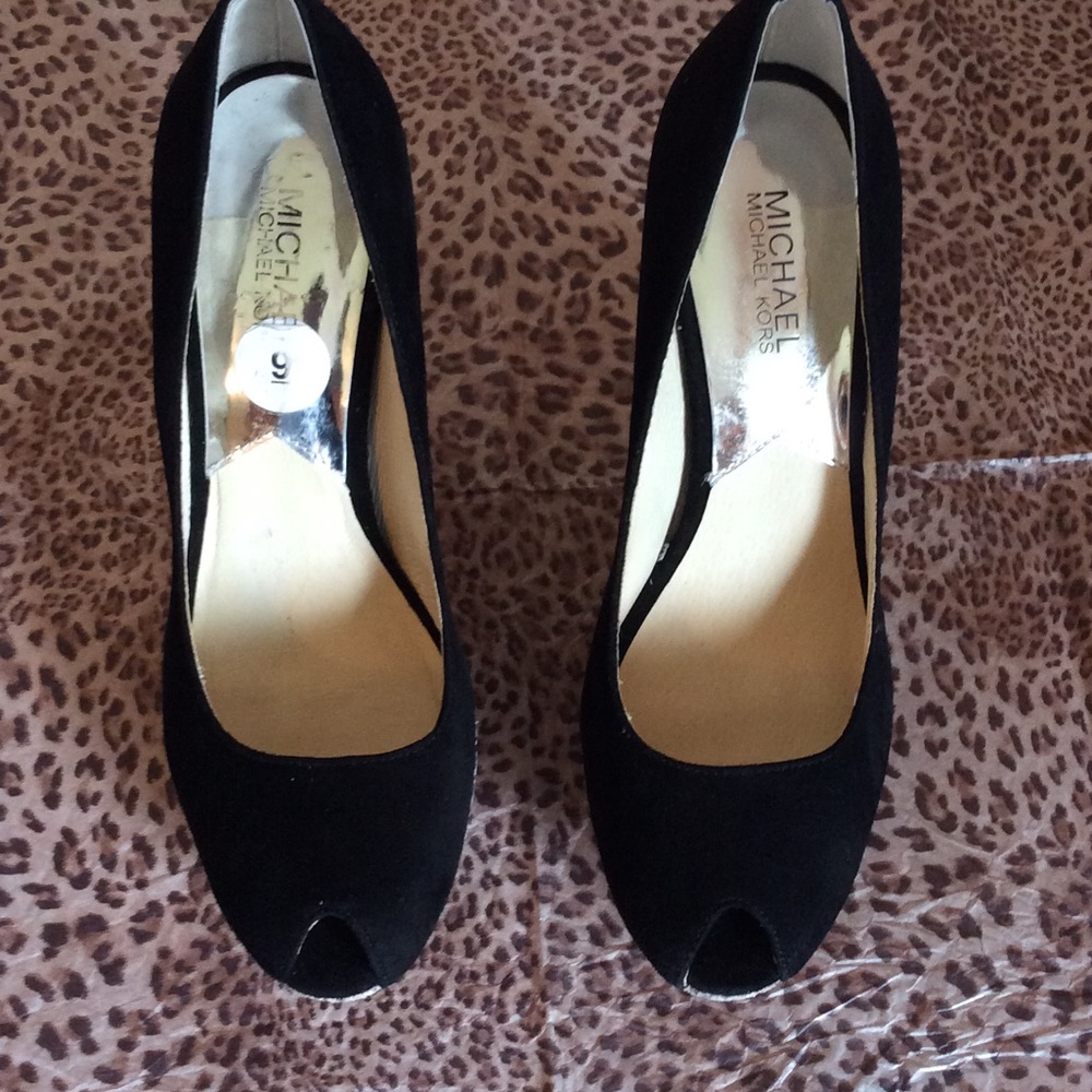 New Michael Kors leather peep toe - Picture 7 of 8