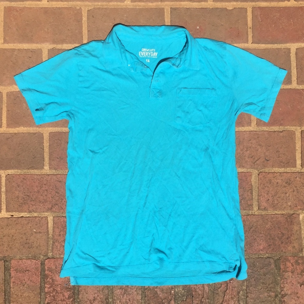 Crewcuts Everyday Blue Polo- Children's 14