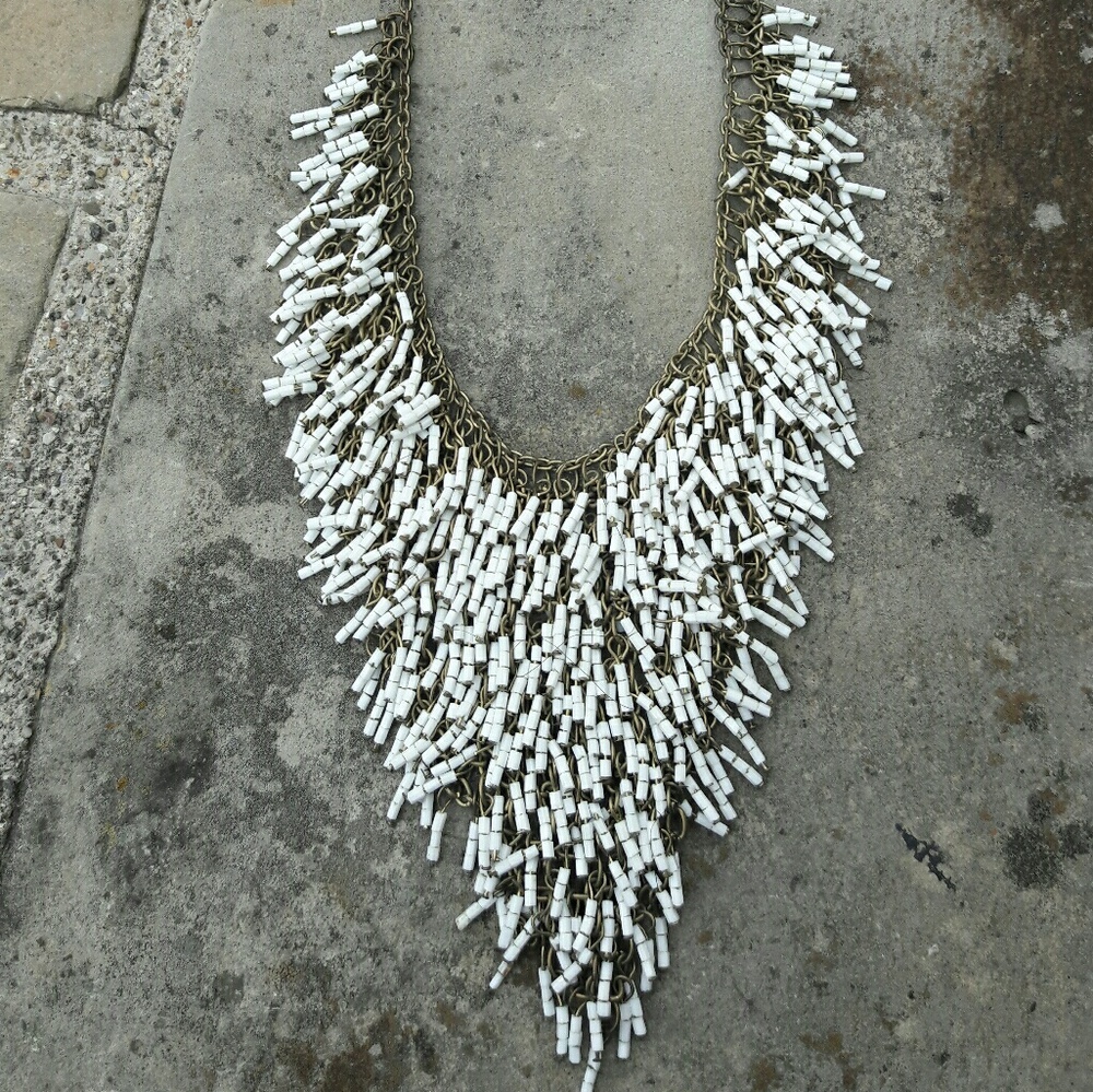 Beaded waterfall necklace