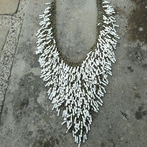 Beaded waterfall necklace