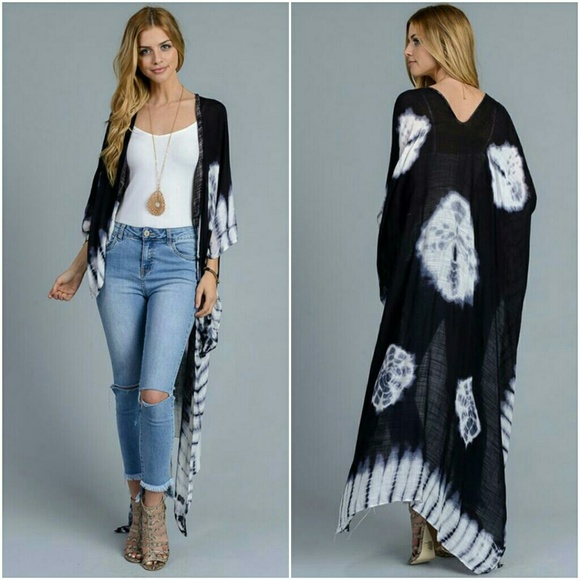 Restocked! Tie Dye Kimono - Picture 3 of 5