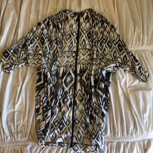 B&W Boho Kimono