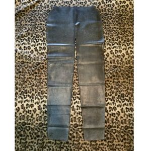 Black Latex Leggings