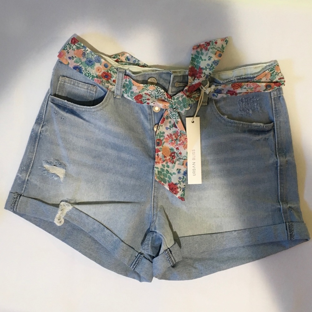 Frankie Scarf Belt Mom Short Size UK 12 US 8