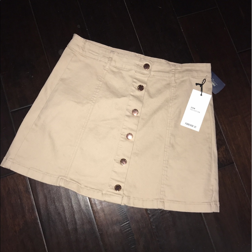 Beige Jean Skort (Brand New)