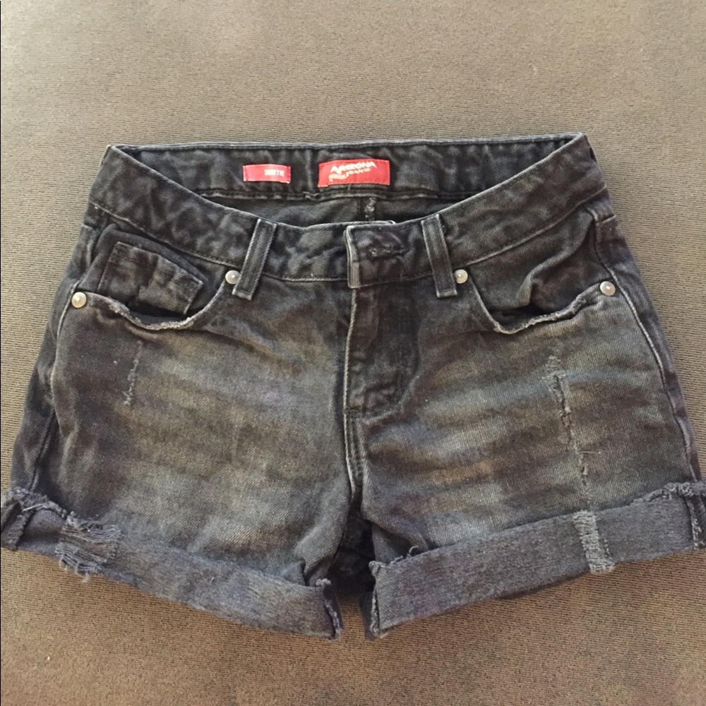 Black Jean Shorts