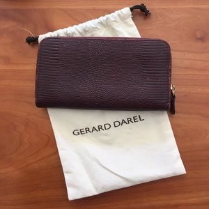 French Gerard Darel Designer Leather Clutch
