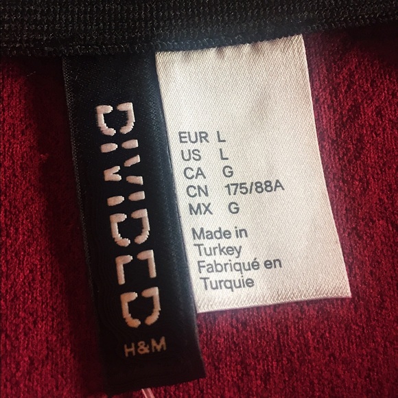 H&M brand new maroon textured skirt - Picture 2 of 4