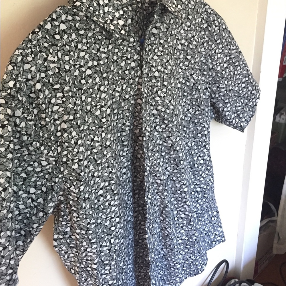James campbell flower patterned dress shirt