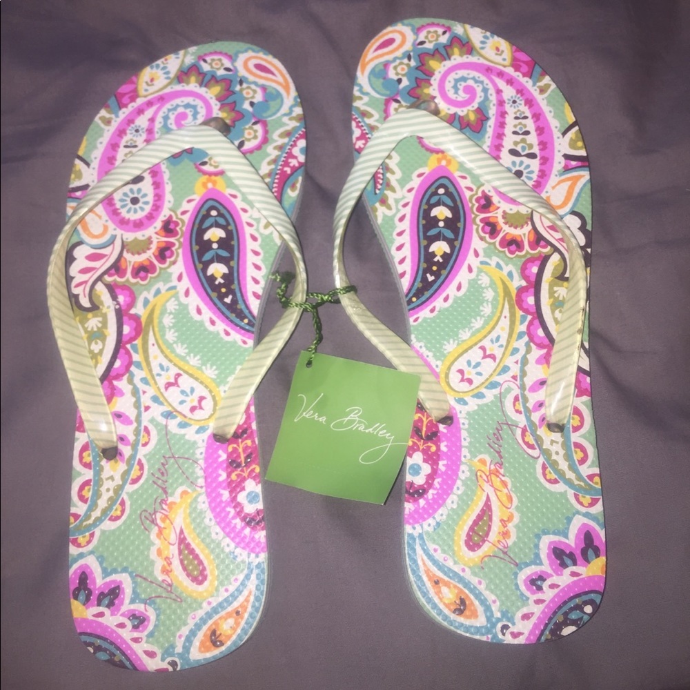 NWT Vera Bradley flip flops