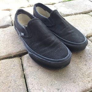 Black slip on vans