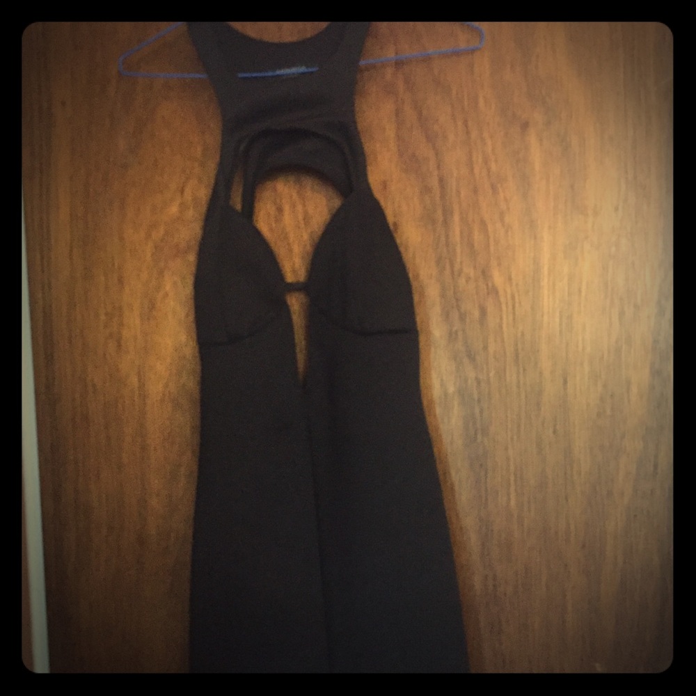Black Dress w/ cutout opening front
