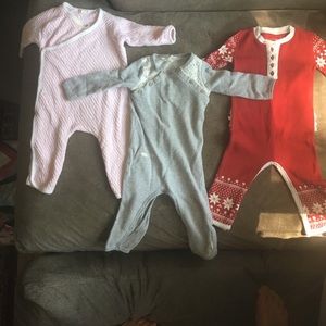 3 Burts Bees Baby Outfits size 6-9 months