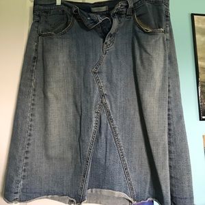 Jean skirt.