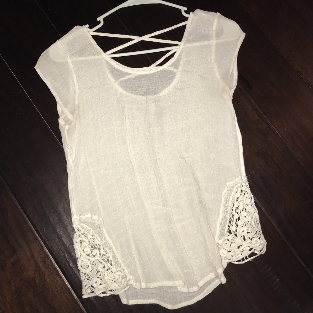 Short sleeve beach coverup