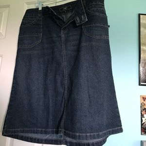 Blue jean skirt